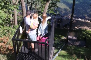 Family on a tram