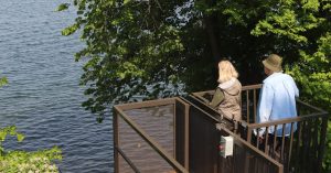 Couple on Lake Tram